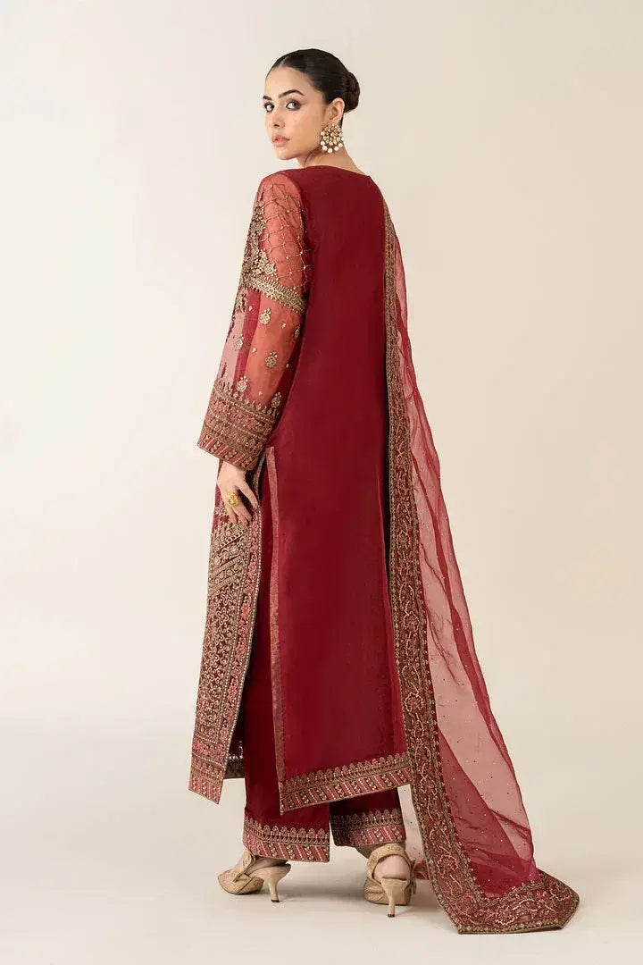 MARIA.B ORGANZA UNSTITCHED EMB SF-08 SUIT