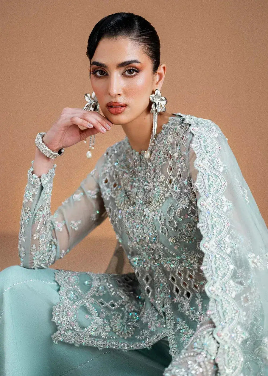 KANWAL MALIK ORGANZA UNSTITCHED EMB VANIA SUIT