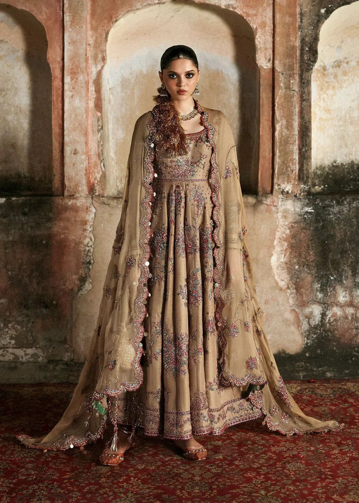 HUSSAIN REHAR ORGANZA UNSTITCHED EMB MAHVASH MAXI