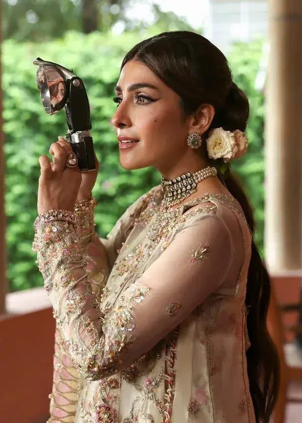 KANWAL MALIK ORGANZA UNSTITCHED EMB CHANDA SUIT