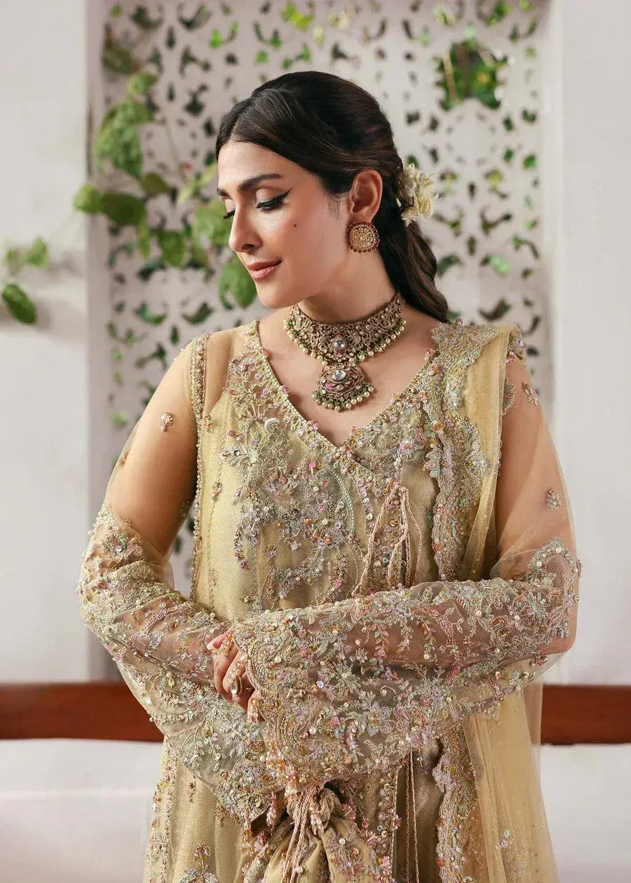 KANWAL MALIK NET UNSTITCHED EMB RUKHSAAR SUIT
