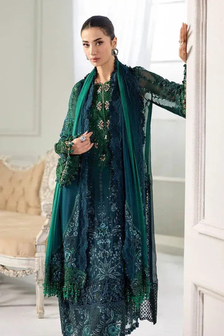 MARIA.B CHIFFON UNSTITCHED EMB D-6 SUIT