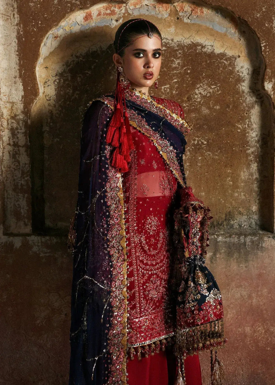 HUSSAIN REHAR CHIFFON UNSTITCHED EMB SHAHRBANO SUIT