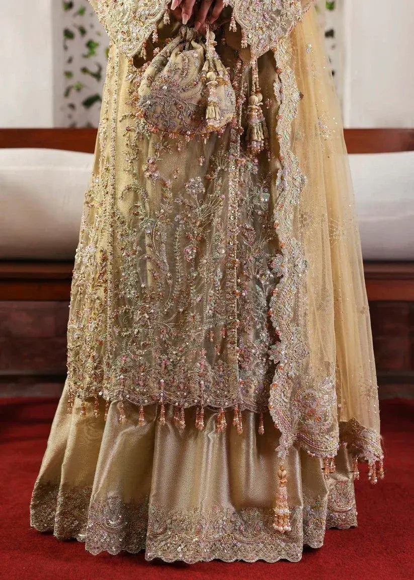 KANWAL MALIK NET UNSTITCHED EMB RUKHSAAR SUIT
