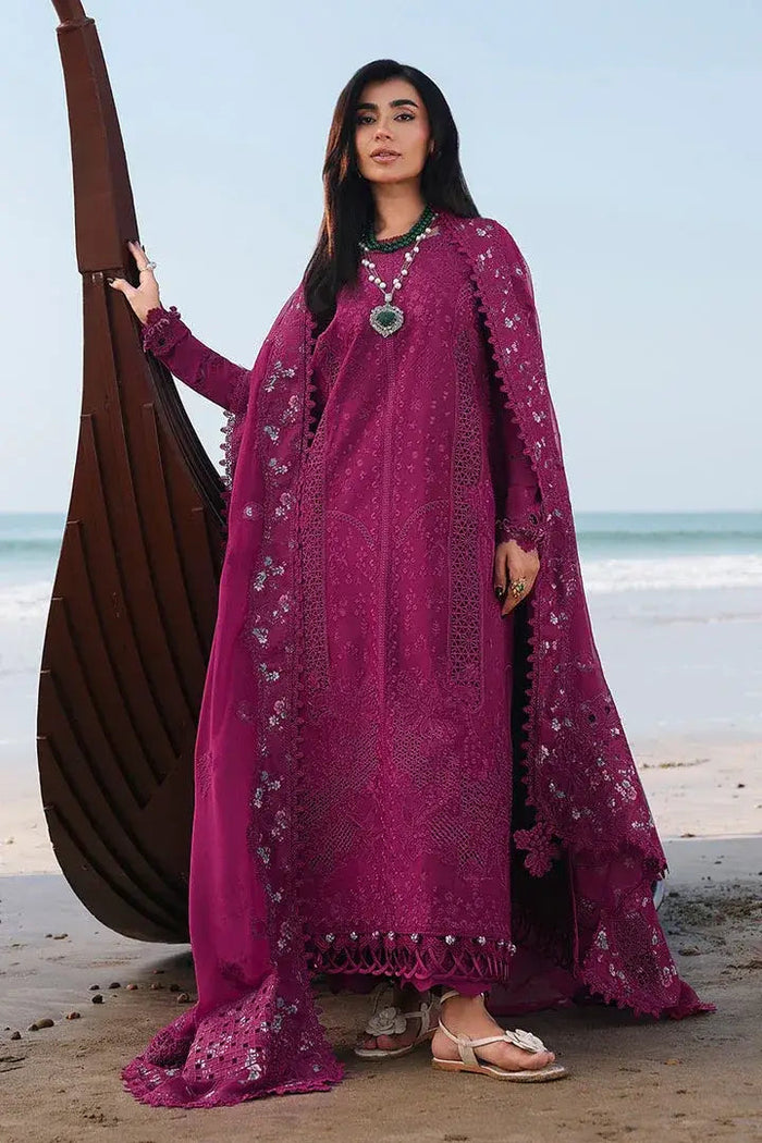 QALAMKAR LAWN PREMIUM UNSTITCHED ZARA EMB 3PC