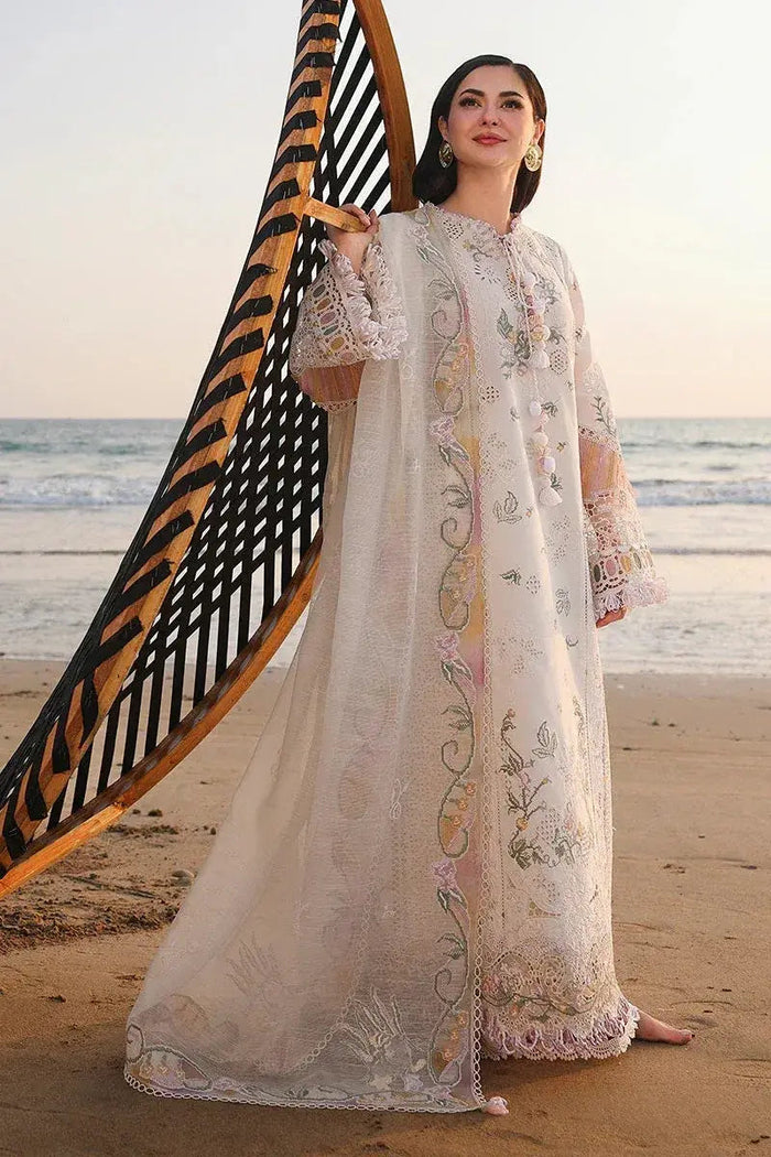 QALAMKAR LAWN LUXURY UNSTITCHED ILARA EMB 3PC