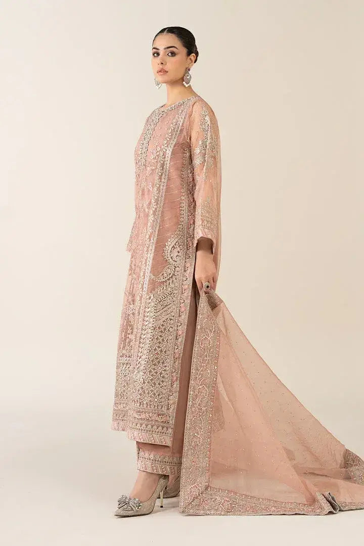 MARIA.B ORGANZA UNSTITCHED EMB SF-08 SUIT