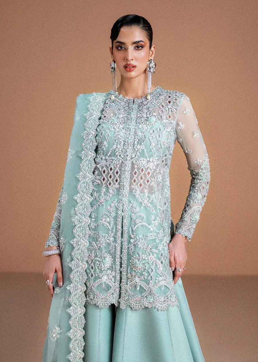 KANWAL MALIK ORGANZA UNSTITCHED EMB VANIA SUIT