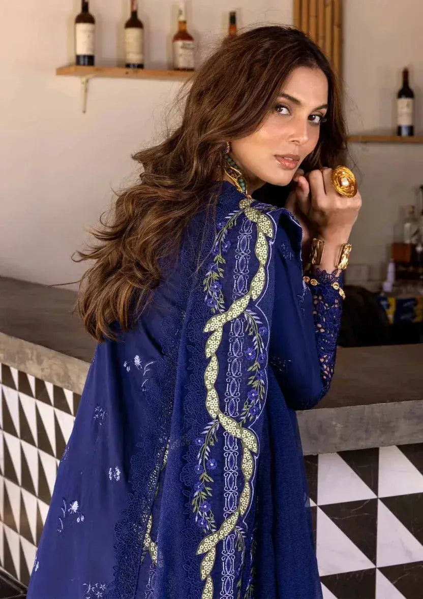 SAIRA SHAKIRA LAWN PREMIUM UNSTITCHED EMB LEYLA-B 3PC