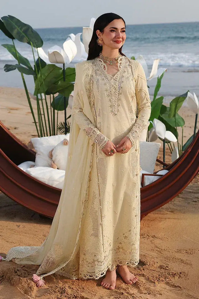QALAMKAR LAWN PREMIUM UNSTITCHED SAFA EMB 3PC