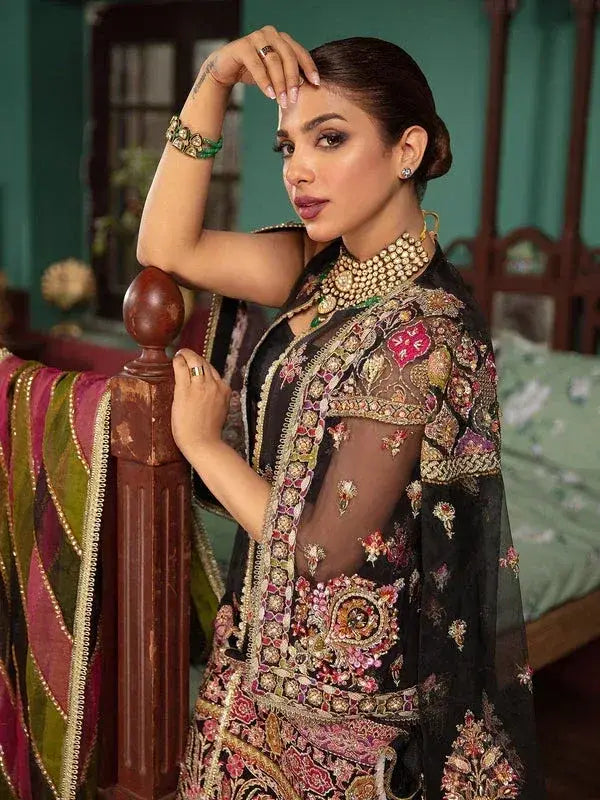 MARYAM HUSSAIN ORGANZA UNSTICHED EMB SUIT