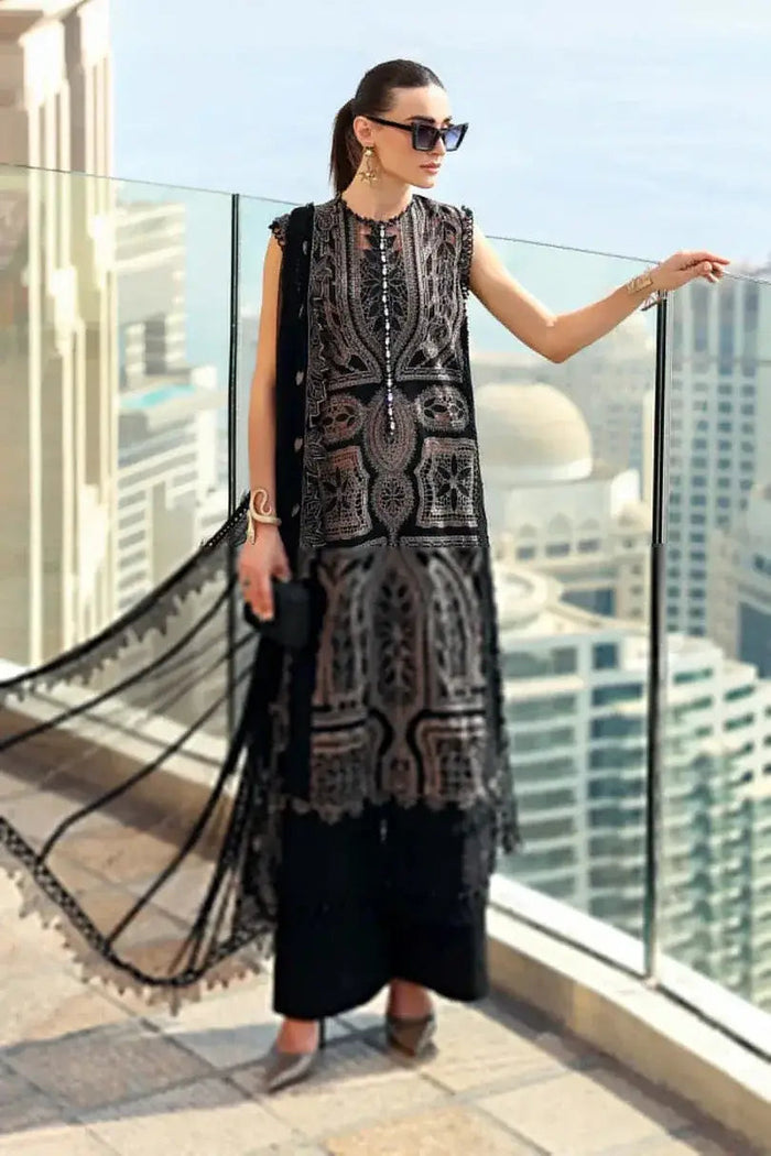 MARIA.B LAWN LUXURY UNSTITCHED 8-B EMB 3PC