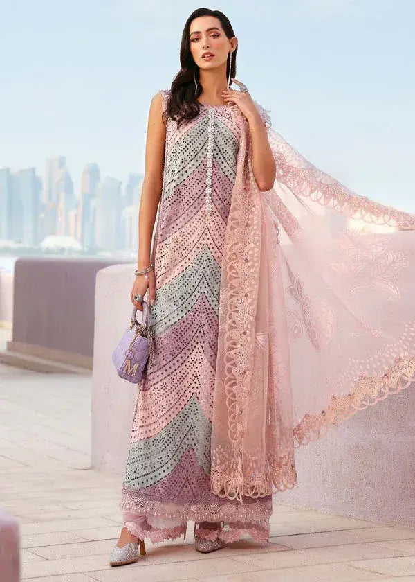 MARIA.B LAWN PREMIUM UNSTITCHED 12-B EMB 3PC