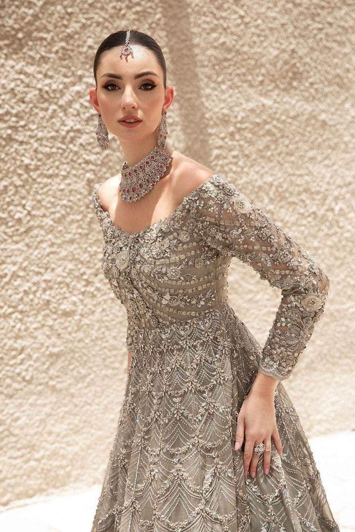 MARIA.B ORGANZA UNSTITCHED EMB MAXI EX-152