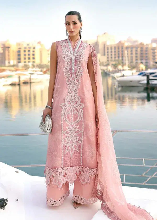 MARIA.B LAWN LUXURY UNSTITCHED 4-B EMB 3PC