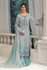 MARIA.B CHIFFON UNSTITCHED EMB D-8 SUIT