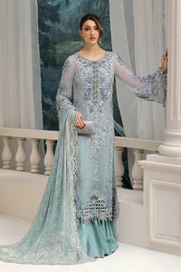 MARIA.B CHIFFON UNSTITCHED EMB D-8 SUIT