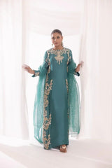 SEHRISH NADEEM SILK UNSTITCHED EMB EC010 SUIT