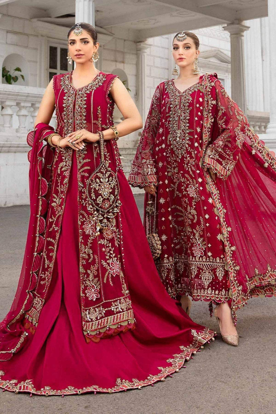 MARIA.B CHIFFON UNSTITCHED EMB SUIT MPC-24-07