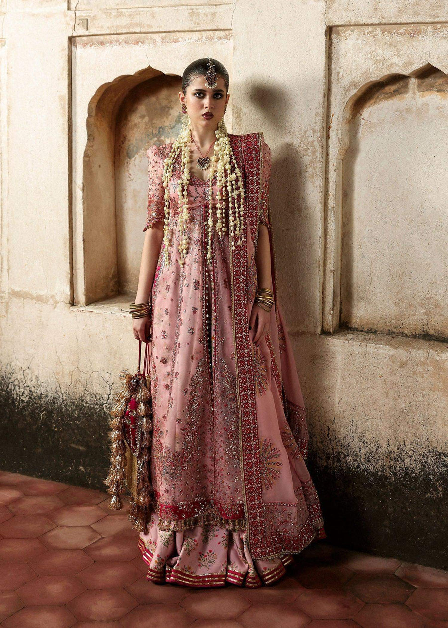 HUSSAIN REHAR ORGANZA UNSTITCHED EMB ROSHANARA SUIT