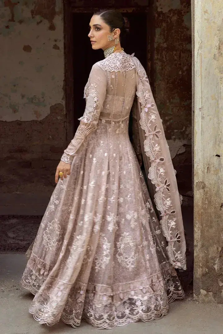 QALAMKAR ORGANZA UNSTITCHED EMB AISLA SUIT