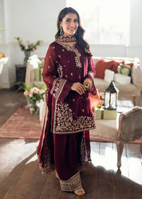 AZURE LAWN LUXURY UNSTITCHED EMB 3PC