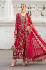 MARIA.B CHIFFON UNSTITCHED EMB SUIT MPC-24-07