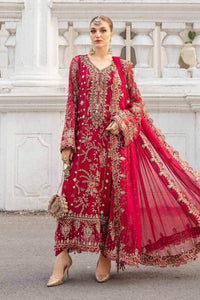 MARIA.B CHIFFON UNSTITCHED EMB SUIT MPC-24-07