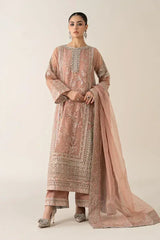 MARIA.B ORGANZA UNSTITCHED EMB SF-08 SUIT