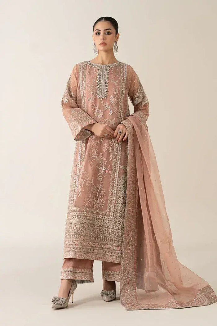 MARIA.B ORGANZA UNSTITCHED EMB SF-08 SUIT