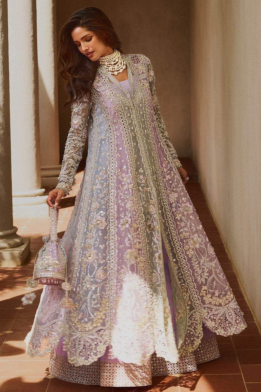 SORAYA ORGANZA UNSTITCHED EMB SUIT