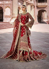 MNR ORGANZA UNSTITCHED EMB SUIT