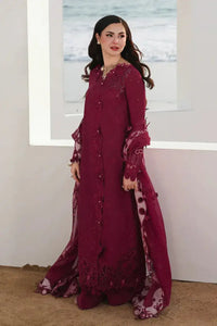 QALAMKAR LAWN PREMIUM UNSTITCHED NELAM EMB 3PC