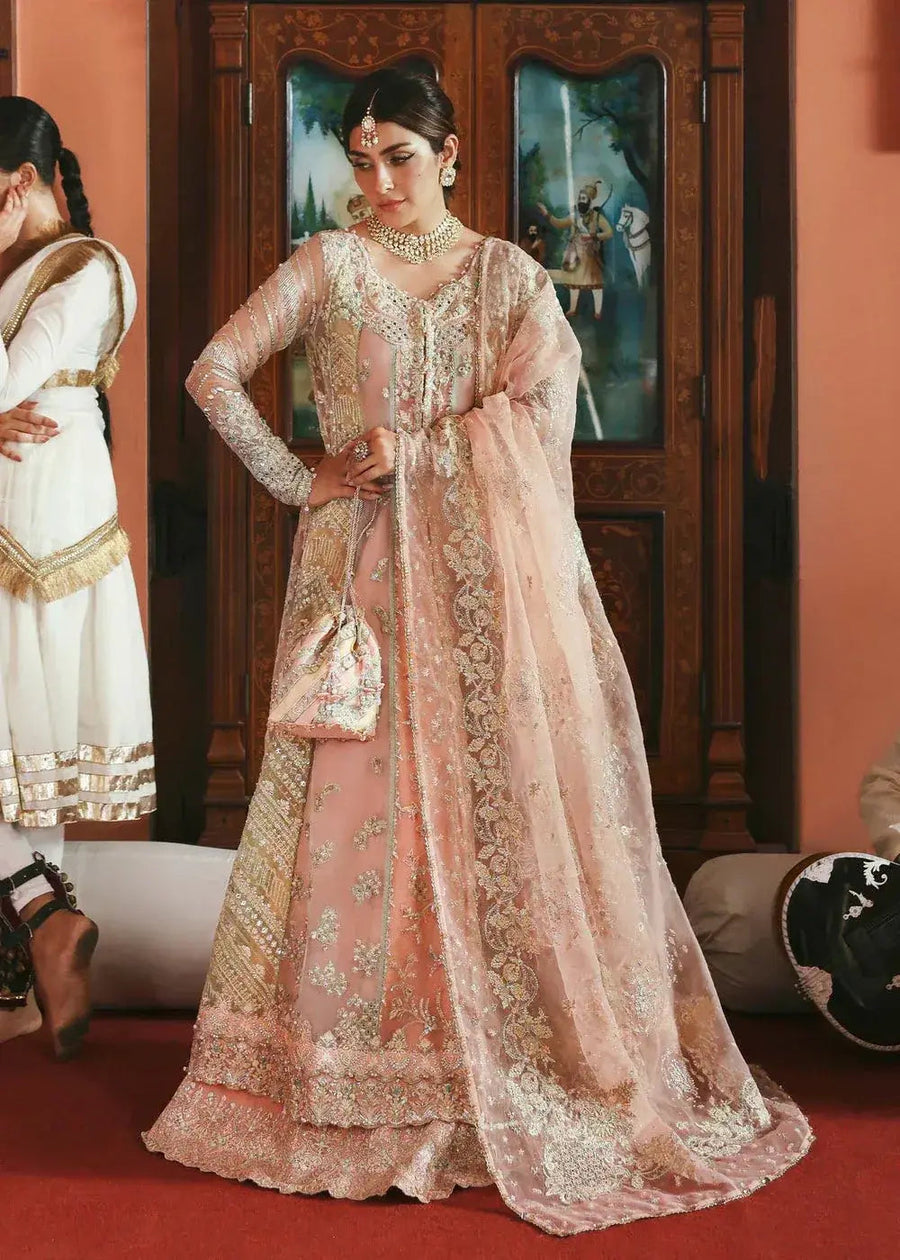 KANWAL MALIK ORGANZA UNSTITCHED EMB MEHAR SUIT