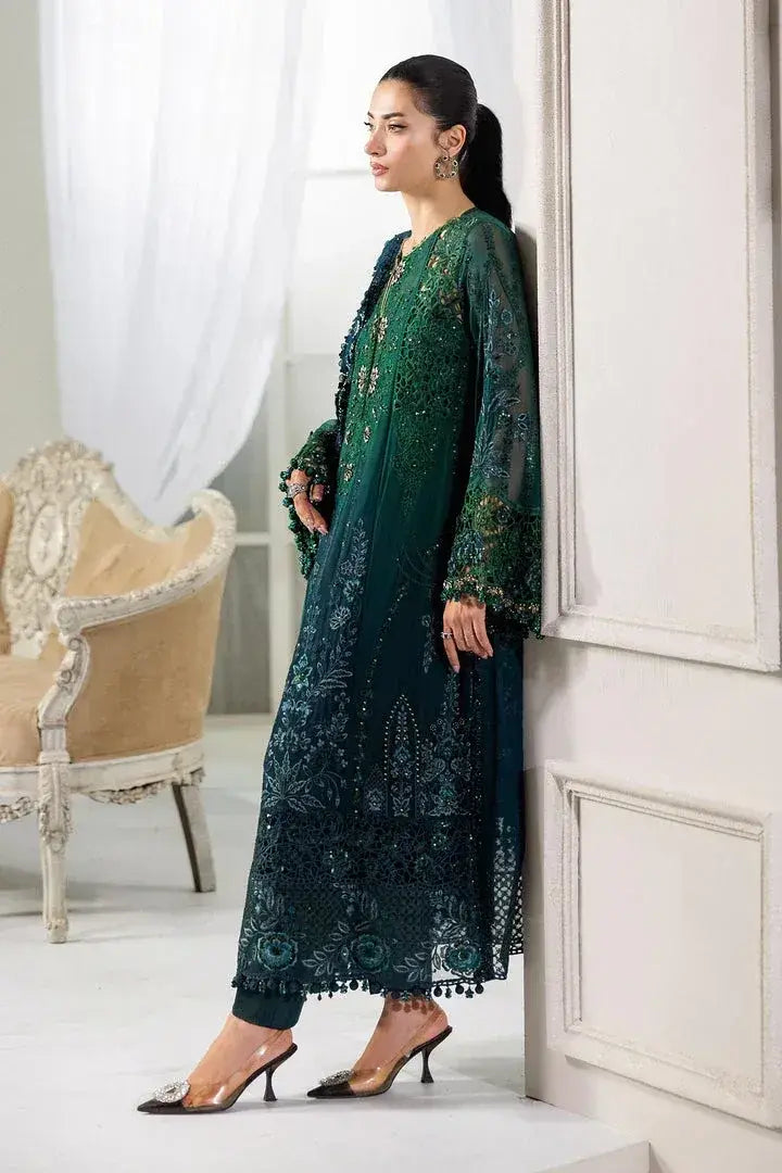 MARIA.B CHIFFON UNSTITCHED EMB D-6 SUIT