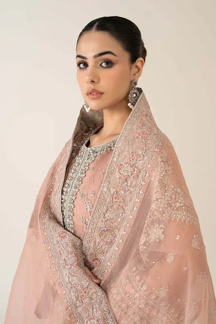 MARIA.B ORGANZA UNSTITCHED EMB SF-08 SUIT