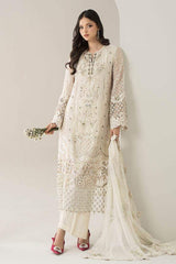 MARIA.B CHIFFON UNSTITCHED EMB SUIT (BDS-30-D7)