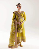 KANWAL MALIK RAW SILK UNSTITCHED EMB SUIT