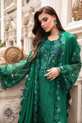 MARIA.B CHIFFON UNSTITCHED EMB D-3 SUIT
