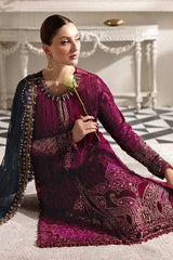 MARIA.B CHIFFON UNSTITCHED EMB D-2 SUIT