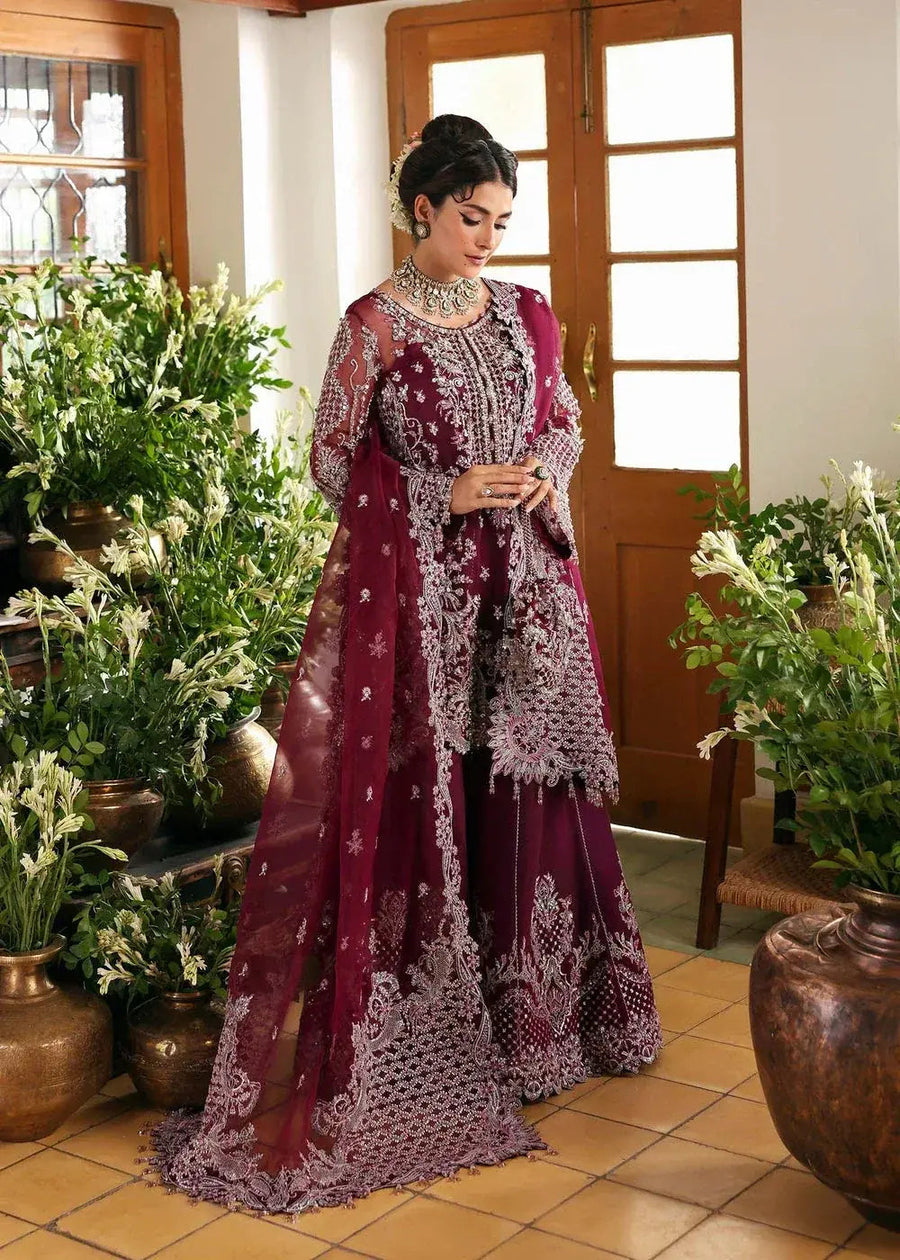 KANWAL MALIK ORGANZA UNSTITCHED EMB SAFIYA SUIT
