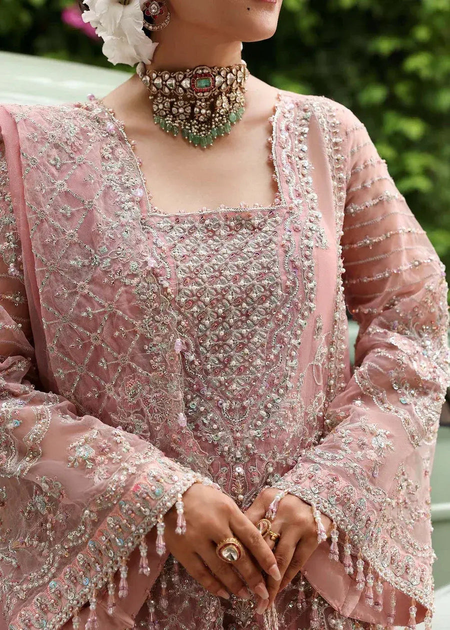 KANWAL MALIK ORGANZA UNSTITCHED EMB SHABNAM SUIT
