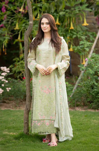 JAZMIN LAWN LUXURY UNSTITCHED EMB 3PC