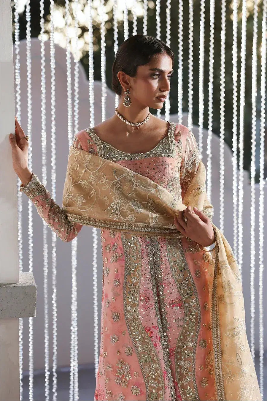 SORAYA ORGANZA UNSTITCHED EMB VELORA MAXI