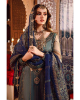 MARIA.B ZARI NET UNSTITCHED EMB SUIT