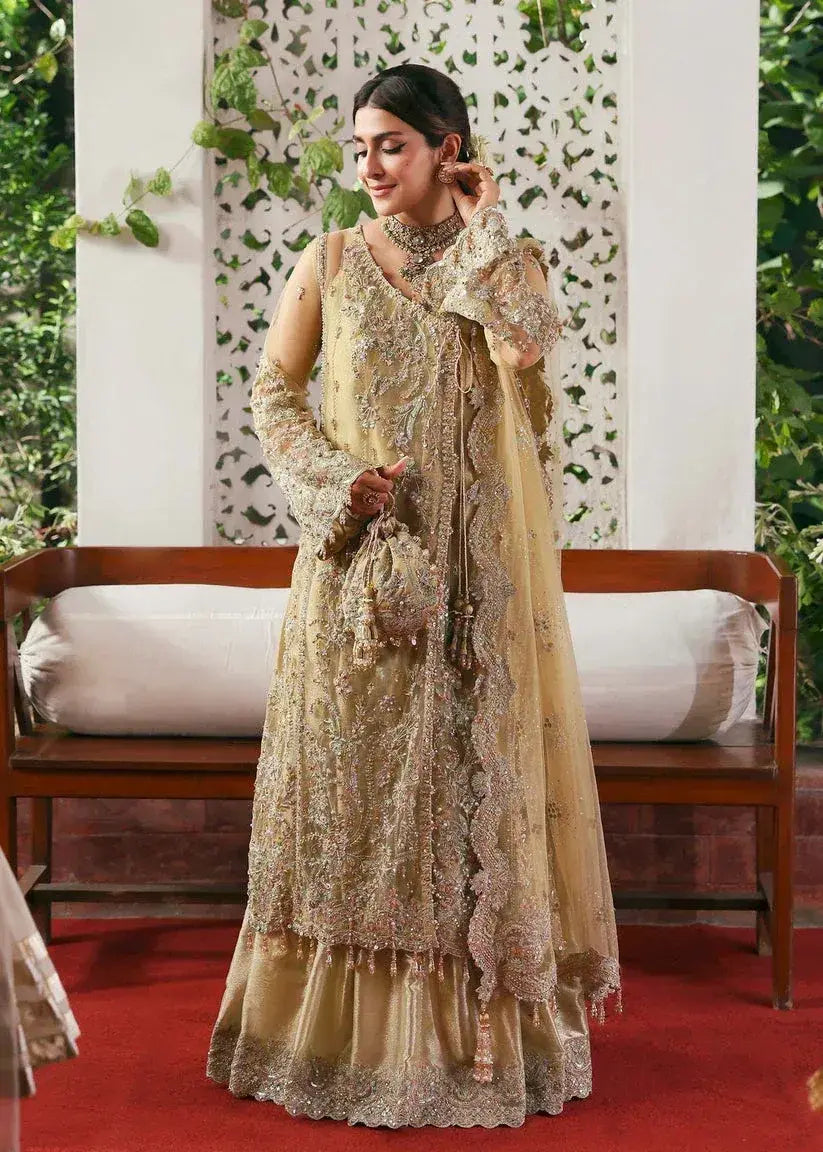 KANWAL MALIK NET UNSTITCHED EMB RUKHSAAR SUIT