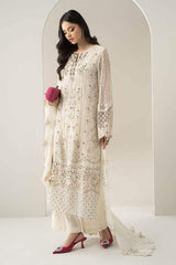 MARIA.B CHIFFON UNSTITCHED EMB SUIT (BDS-30-D7)