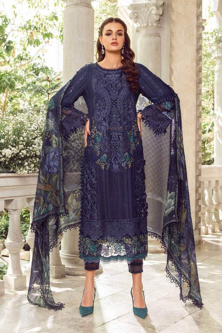 MARIA.B UNSTITCH EMB 3PC EID LAWN (24-0-D9)