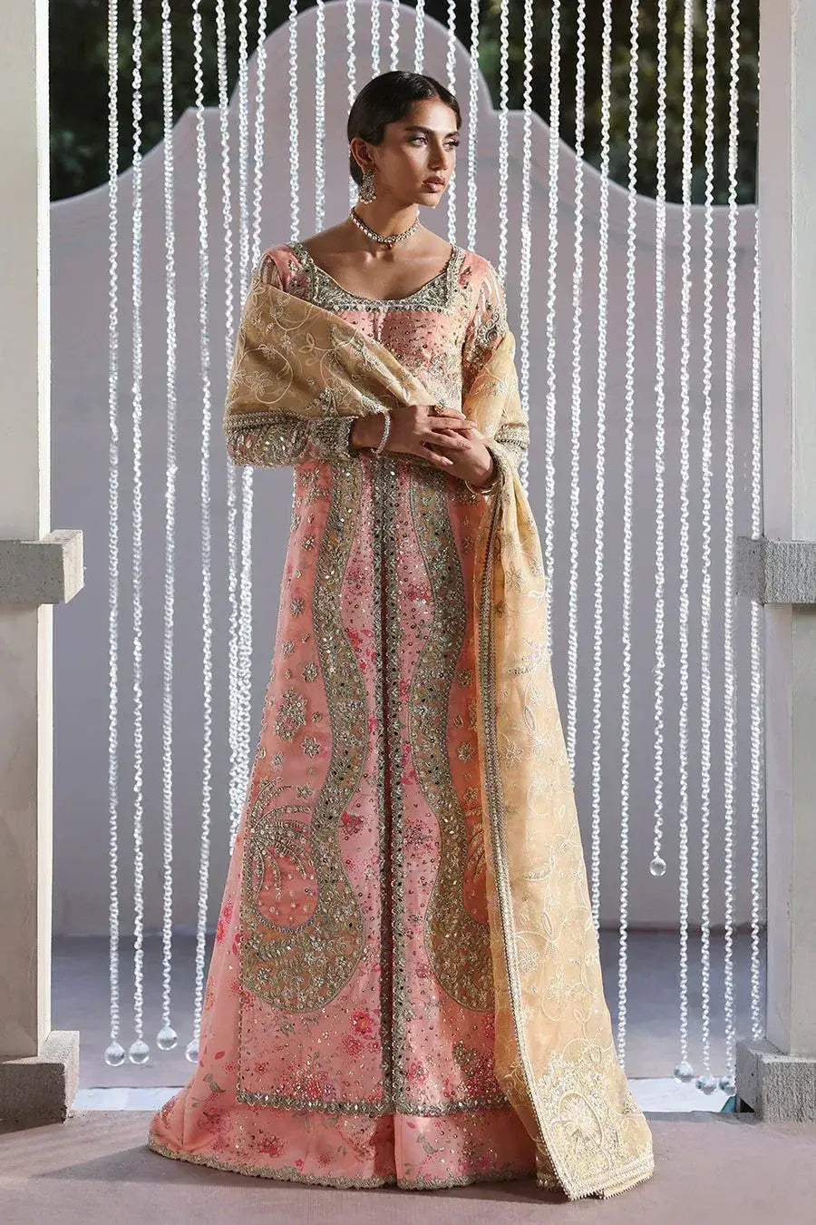 SORAYA ORGANZA UNSTITCHED EMB VELORA MAXI