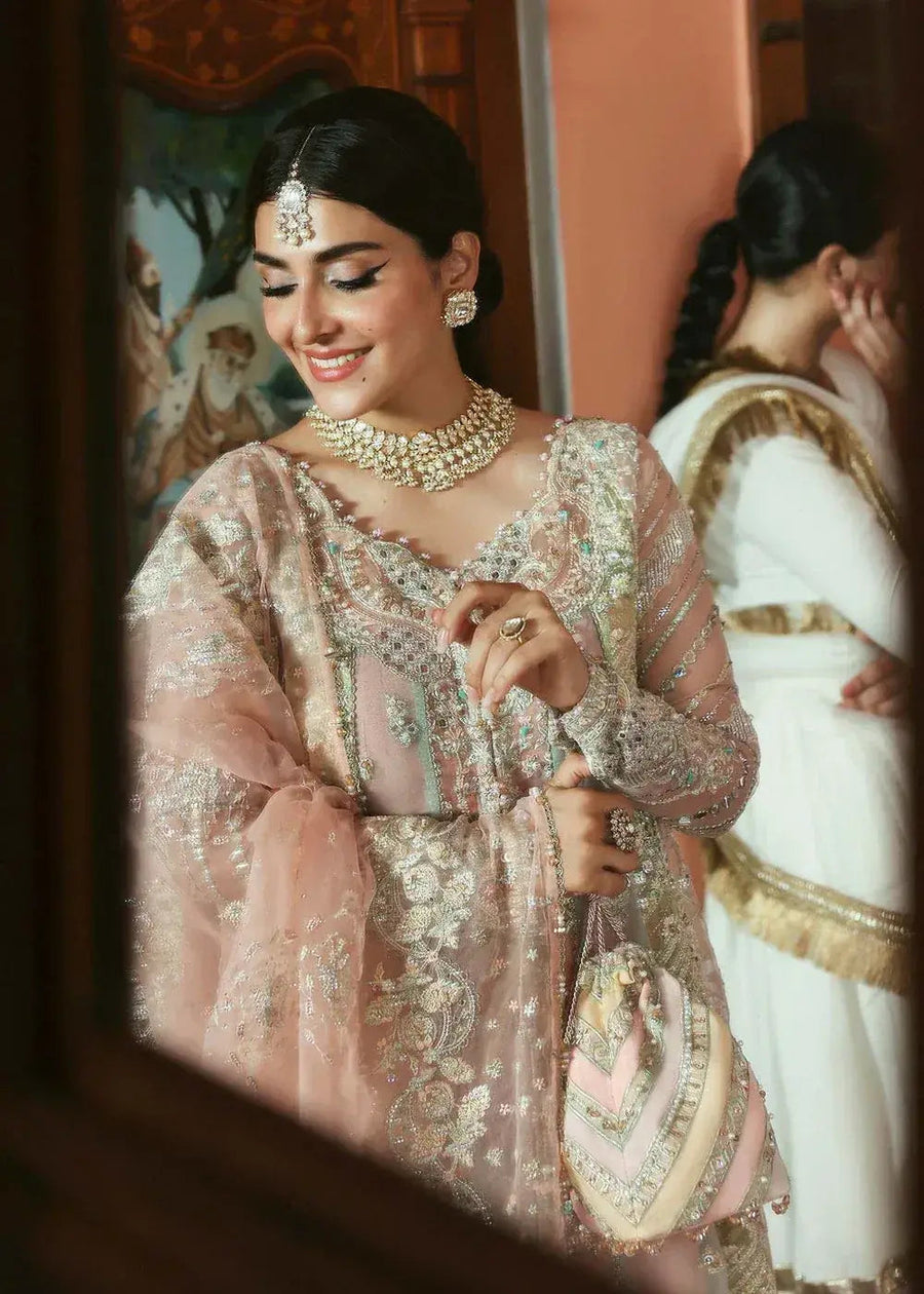 KANWAL MALIK ORGANZA UNSTITCHED EMB MEHAR SUIT